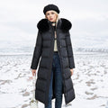 Women's Longline Parka Coat with Faux Fur Hood, Belted Regular Fit