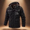 Men's Hooded Parka Jacket with Multi Pocket Design, Regular Fit