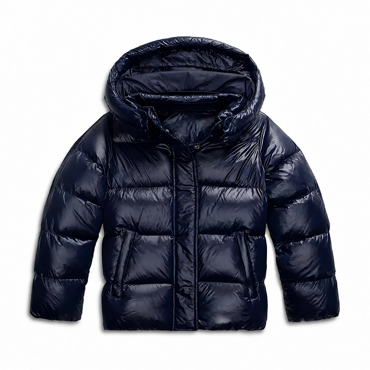 Women's Hooded Quilted Puffer Jacket, Regular Fit, Zip Closure